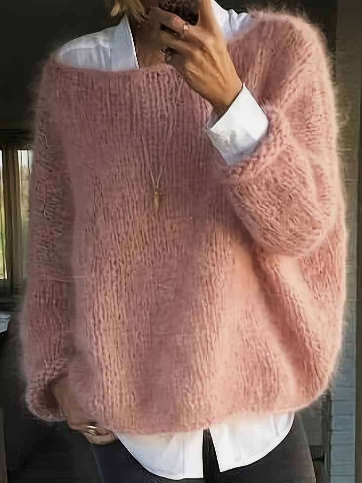 Escarlet | Sweater cuello redondo holgado