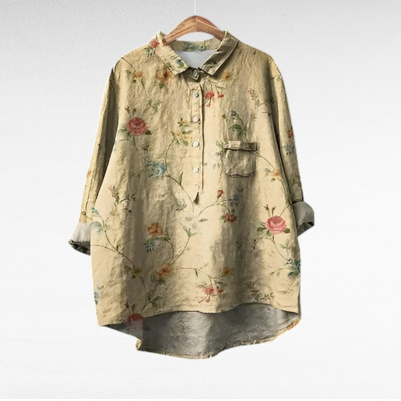 Paola Andrea | Blusa floral manga larga