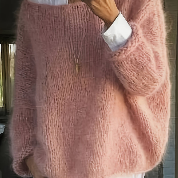 Escarlet | Sweater cuello redondo holgado
