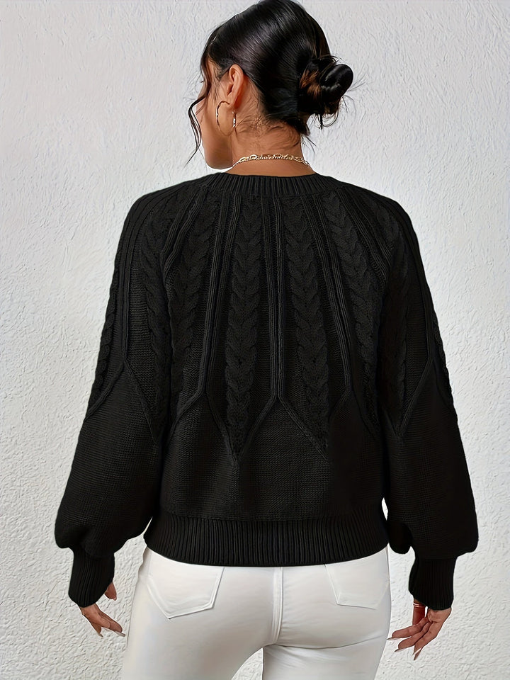 Sarita | Sweater de punto trenzado holgado