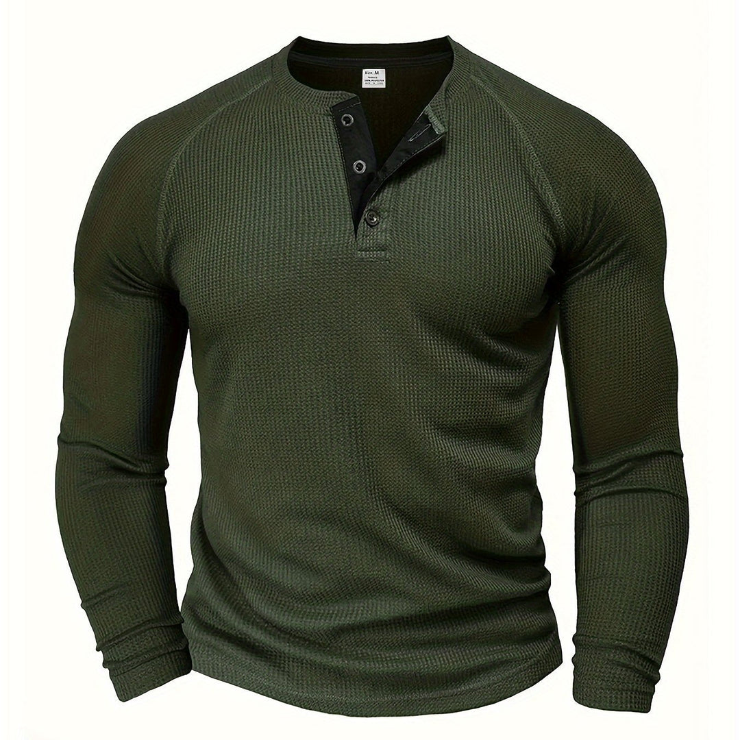 René | Polera henley manga larga