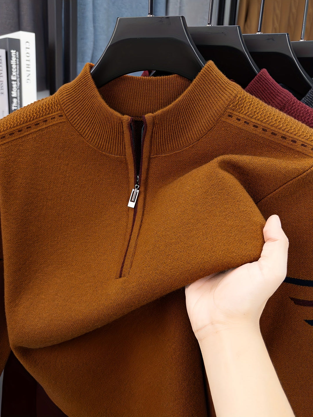 Jeremías | Sweater de punto con medio cierre