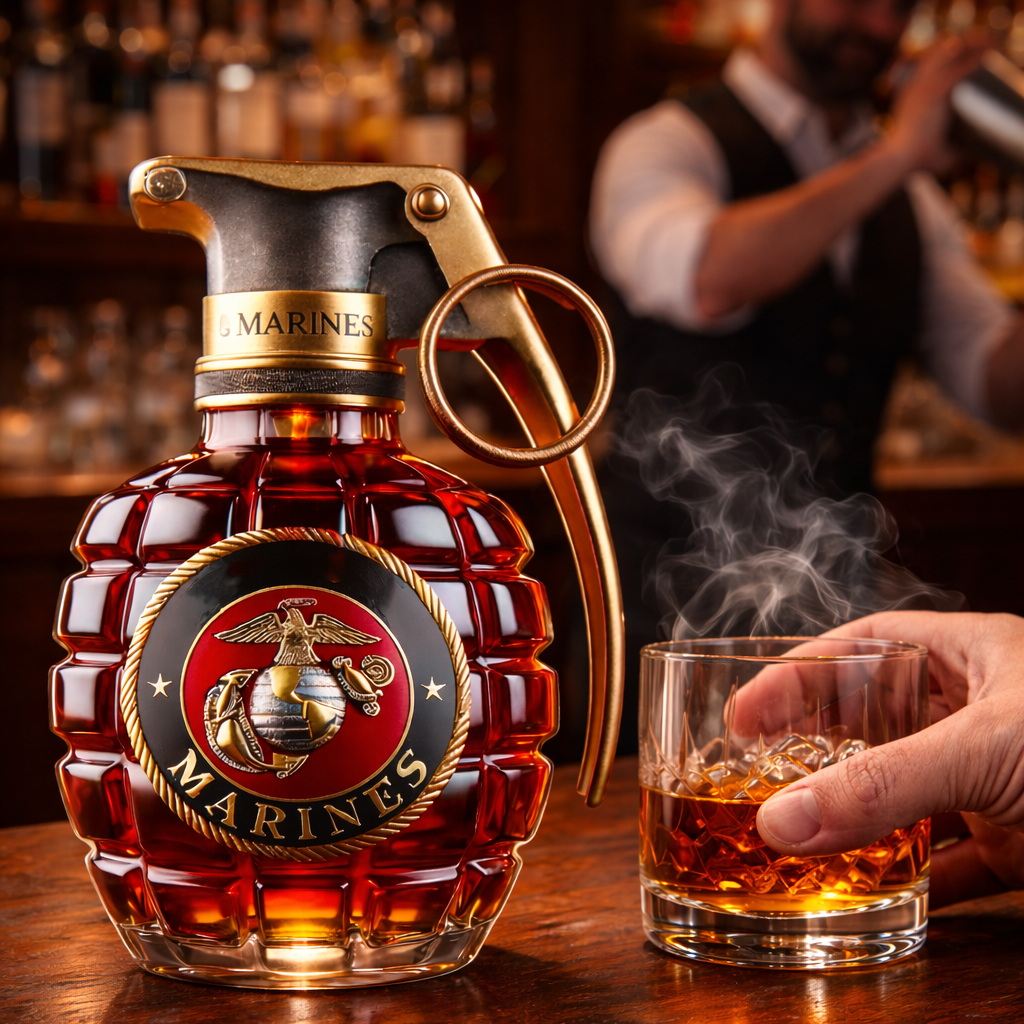 Edgardo | Botella de whisky esculpida