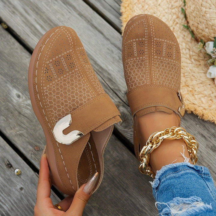 Alessandra | Zuecos con plataforma acolchada