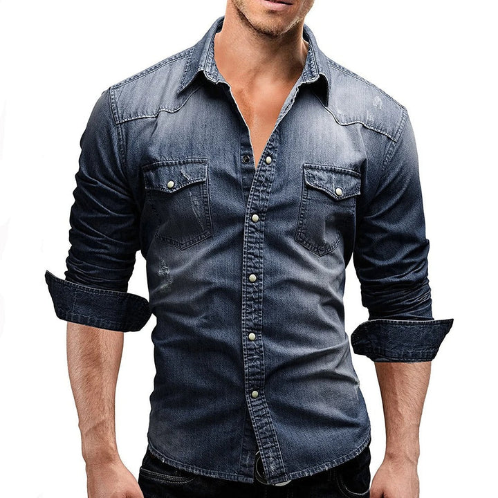 Ezequiel | Camisa de mezclilla con bolsillos