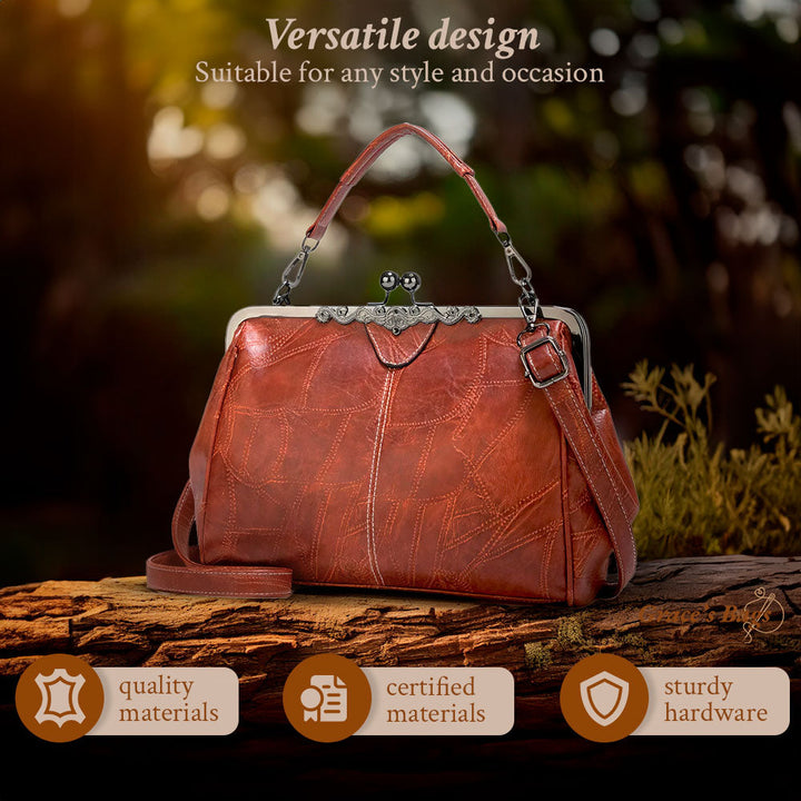 Juana María | Bolso vintage con marco y cierre de boquilla