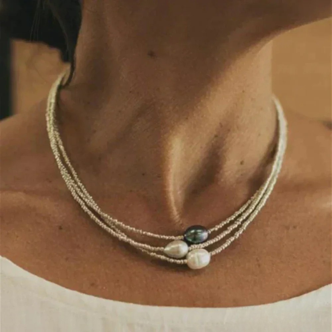 Rayen | Collar de perlas multivuelta