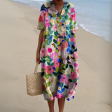 María Ignacia | Vestido floral escote V