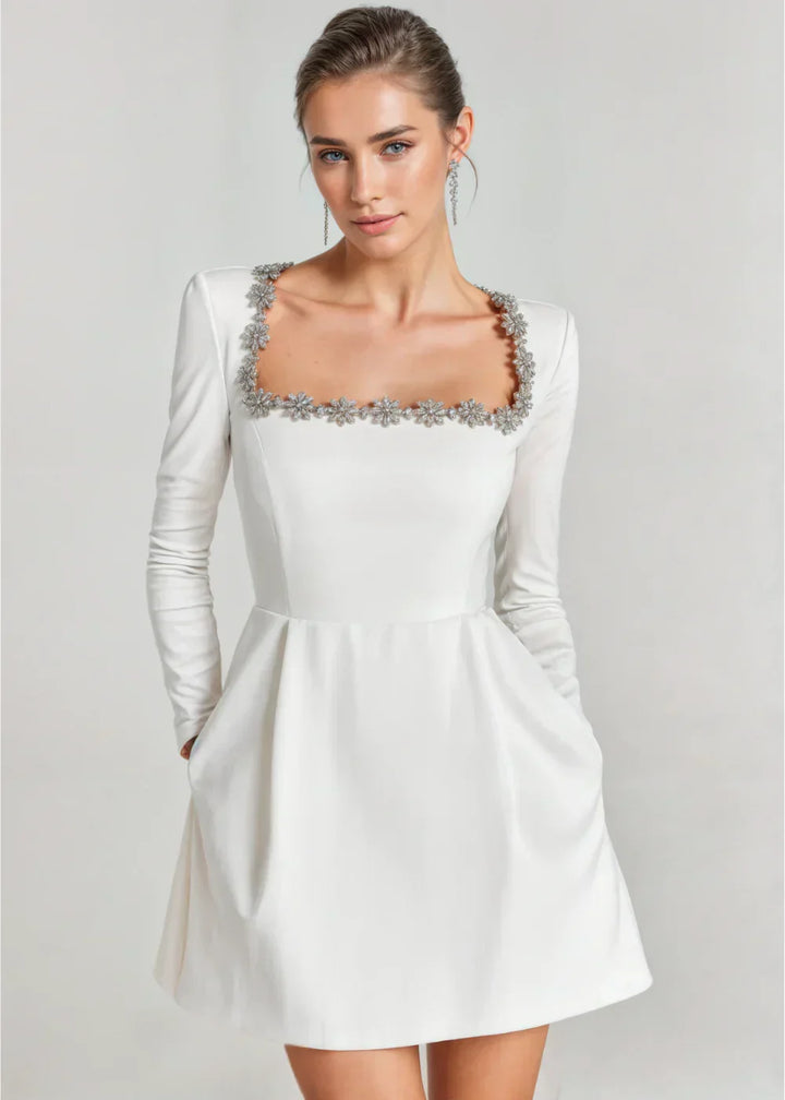 Roxana | Vestido corto de terciopelo