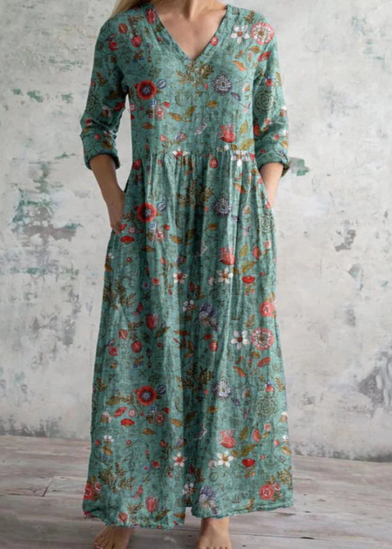 Ayleen | Vestido largo floral suelto