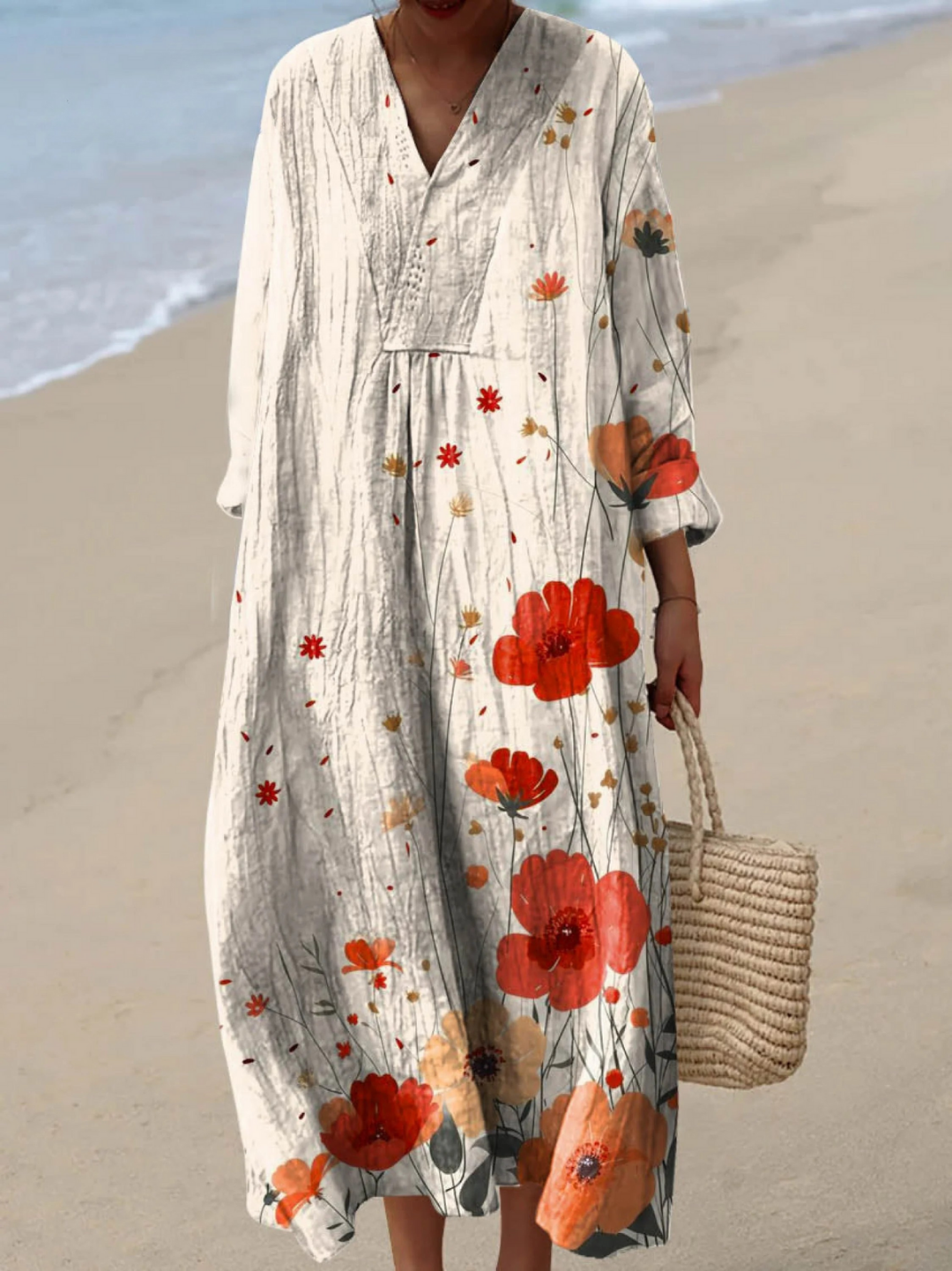 Edith | Vestido largo con estampado floral