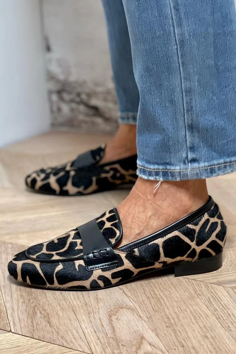 Cielo | Mocasín estampado animal print