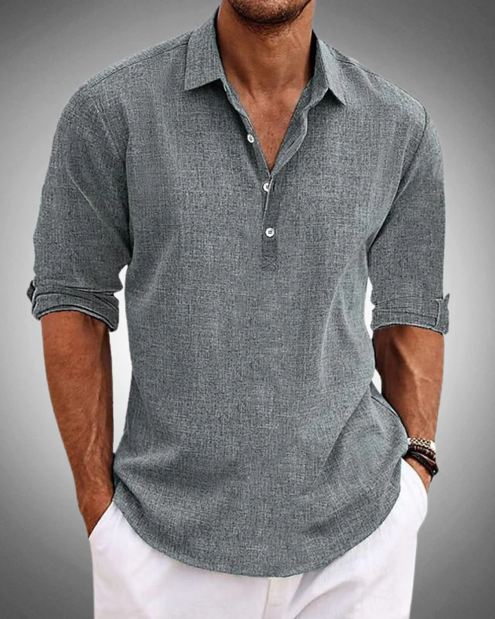 Guillermo | Camisa clásica de media botonadura