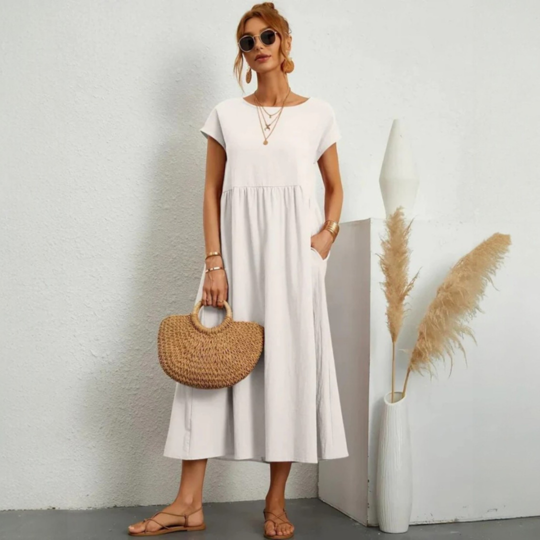 Selena | Vestido Casual Elegante con Bolsillos