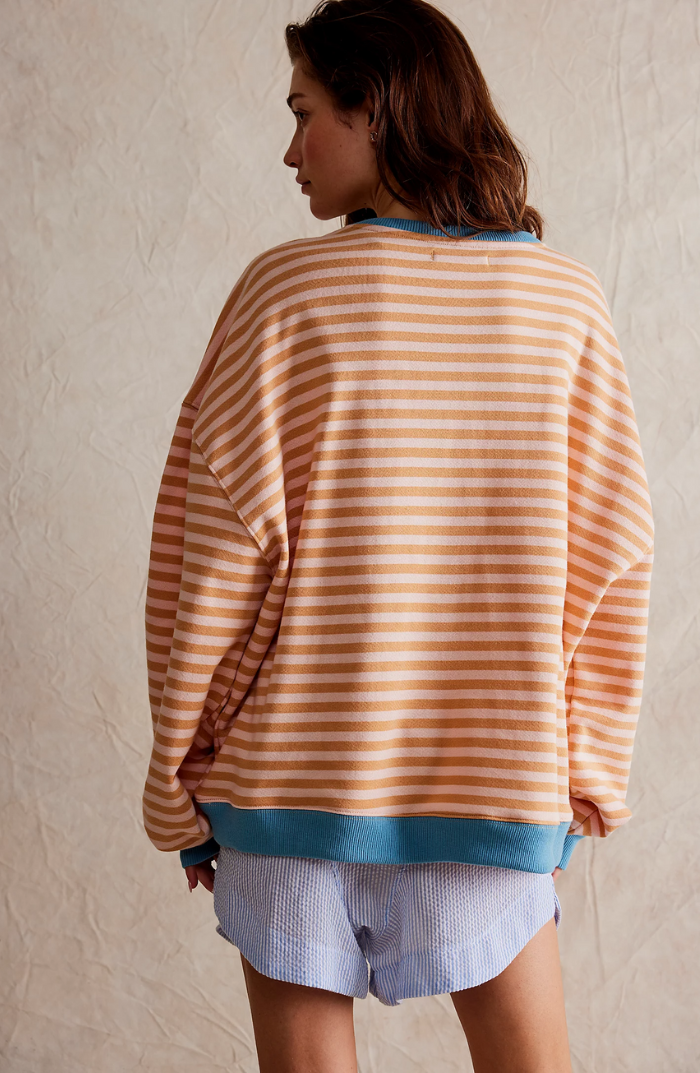 Tiare | Sweater a rayas de cuello redondo
