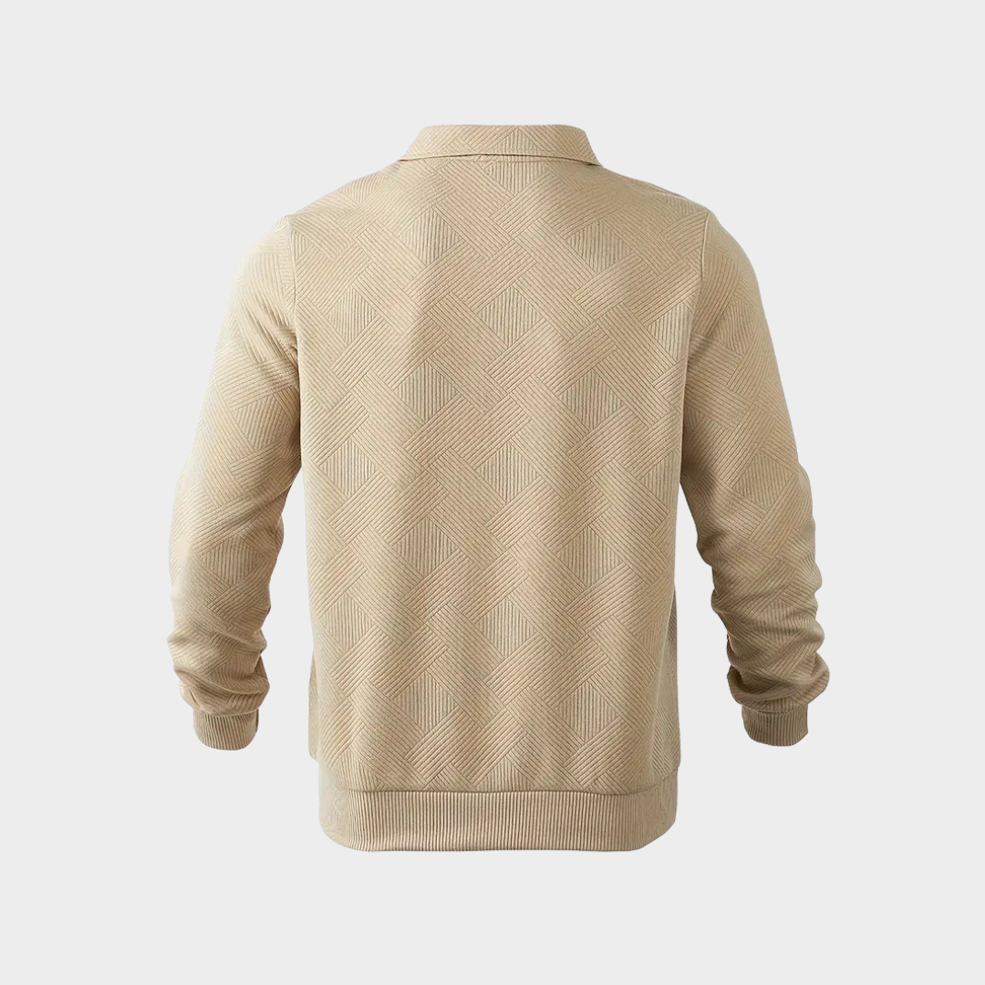 Florencio | Sweater texturado con medio cierre