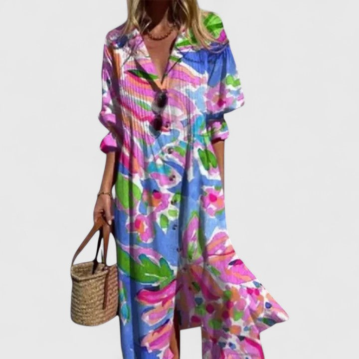 Salomé | Vestido largo boho estampado