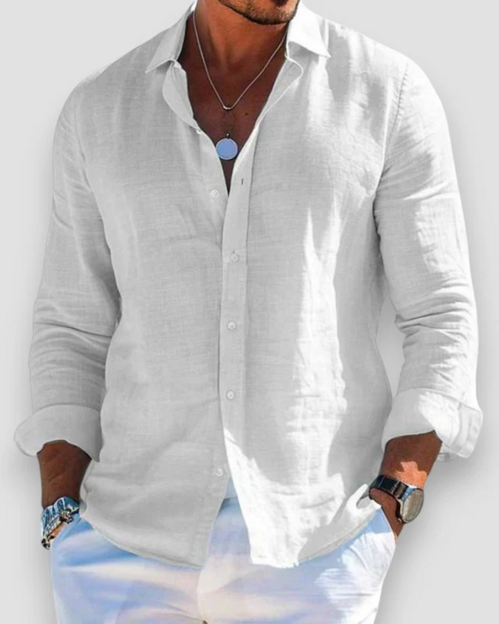Darío | Camisa manga larga de tela liviana