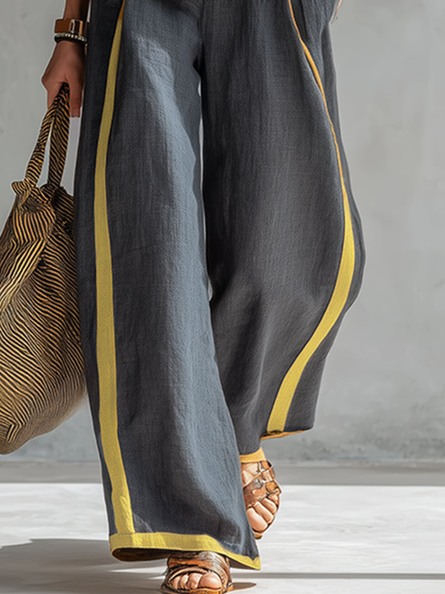 Quena | Conjunto sin mangas de pantalón ancho