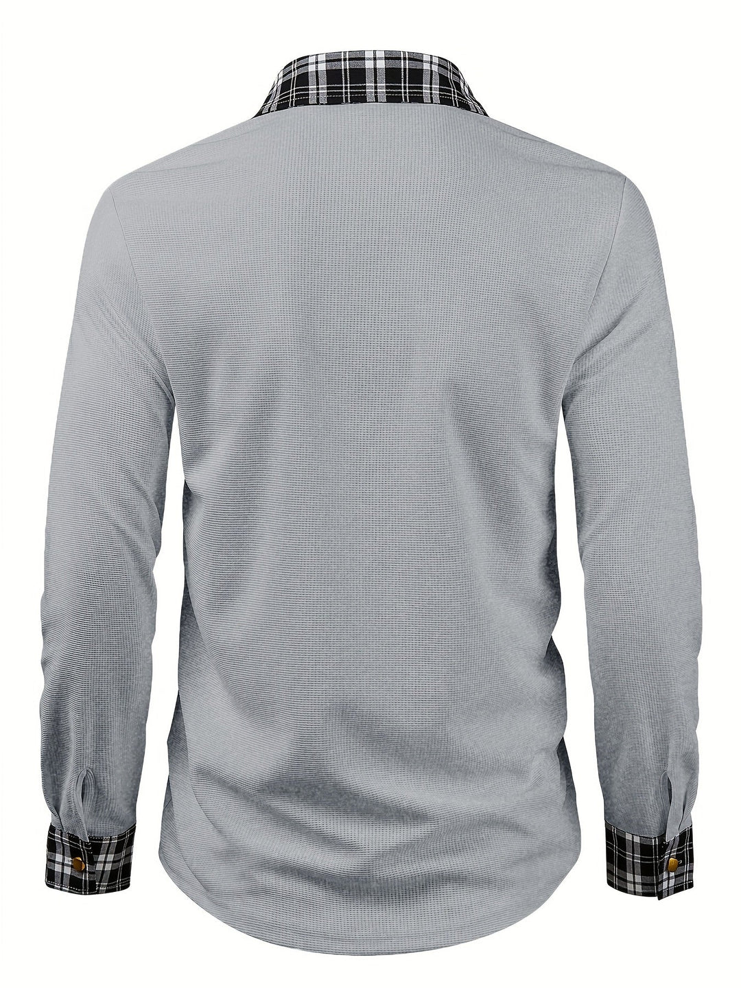 Marcelo | Camisa texturada con detalles a cuadros