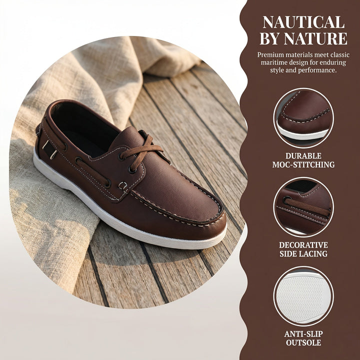 Damián | Zapatos náuticos con cordones para hombre