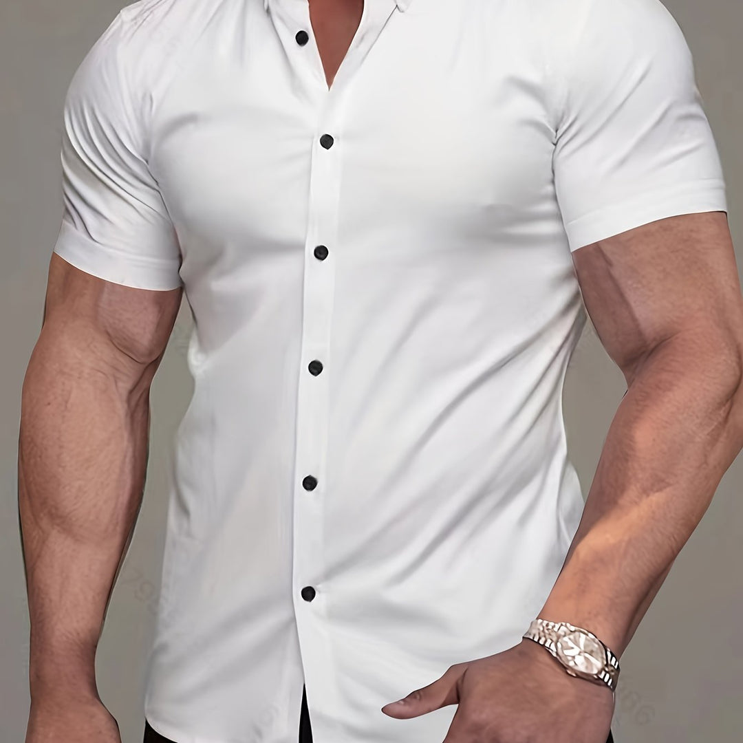 Flavio | Camisa manga corta clásica para hombre