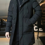 Samuel | Parka larga con capucha acolchada