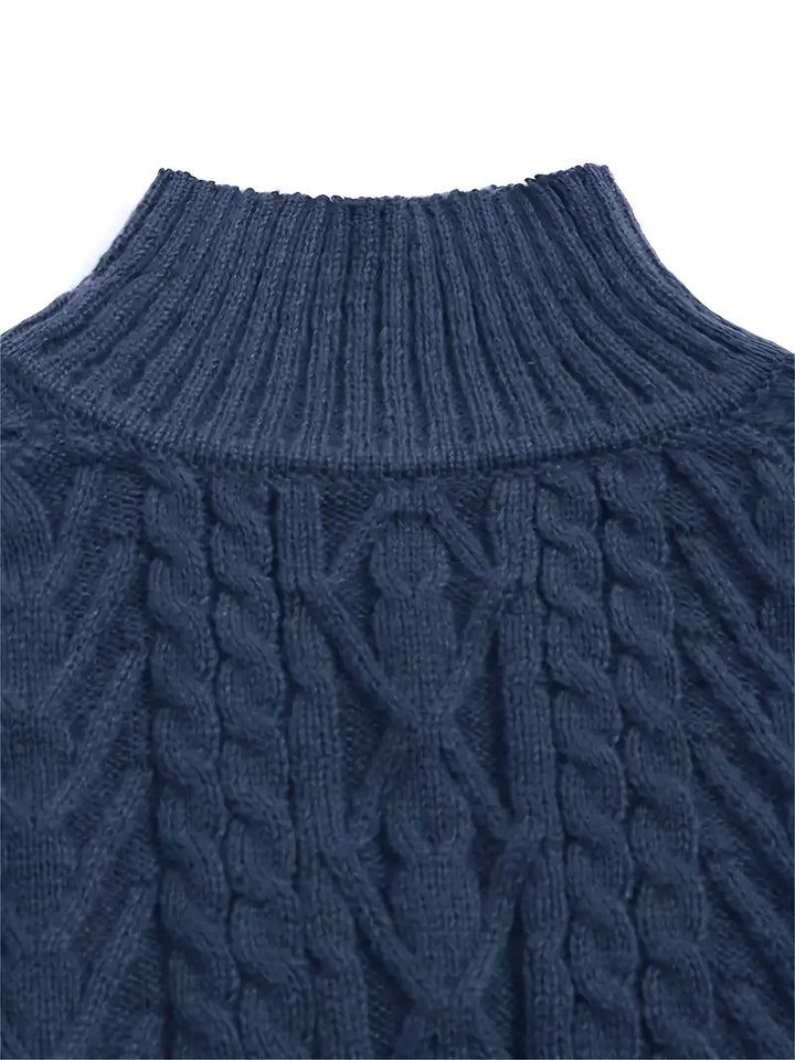 Ciriaca | Sweater texturado cuello medio