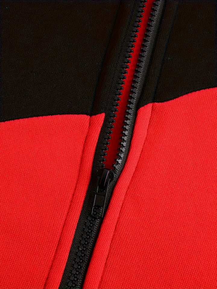 Alejandro | Chaqueta con capucha bicolor