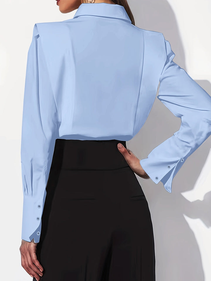 Filomena | Camisa de botones con hombros estructurados