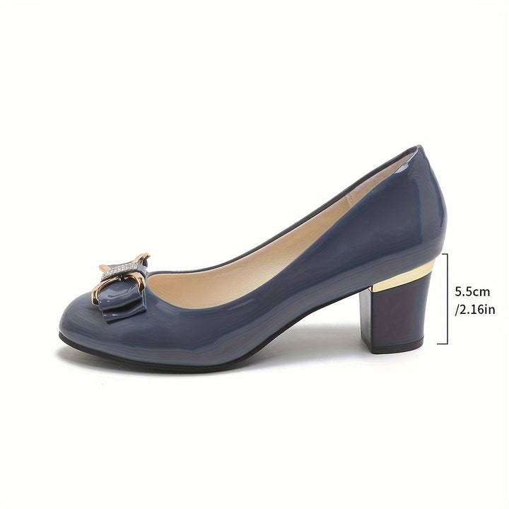 Nayadet | Zapato de taco cerrado con moño