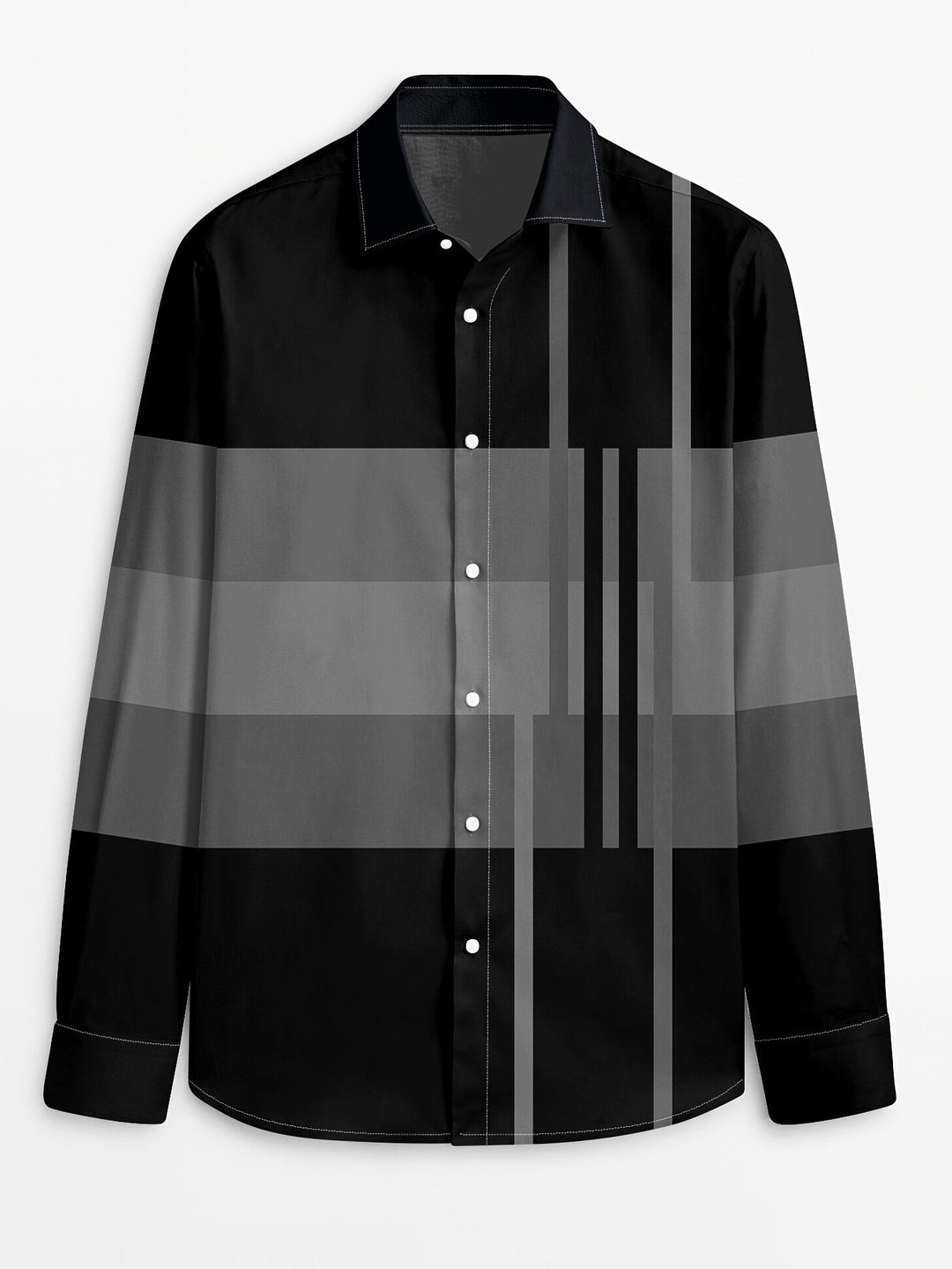 Levi | Camisa manga larga con bloques de color