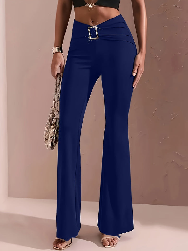 Ingrid Andrea | Pantalones acampanados de tiro alto