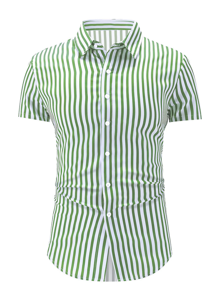 Iván | Camisa de rayas manga corta