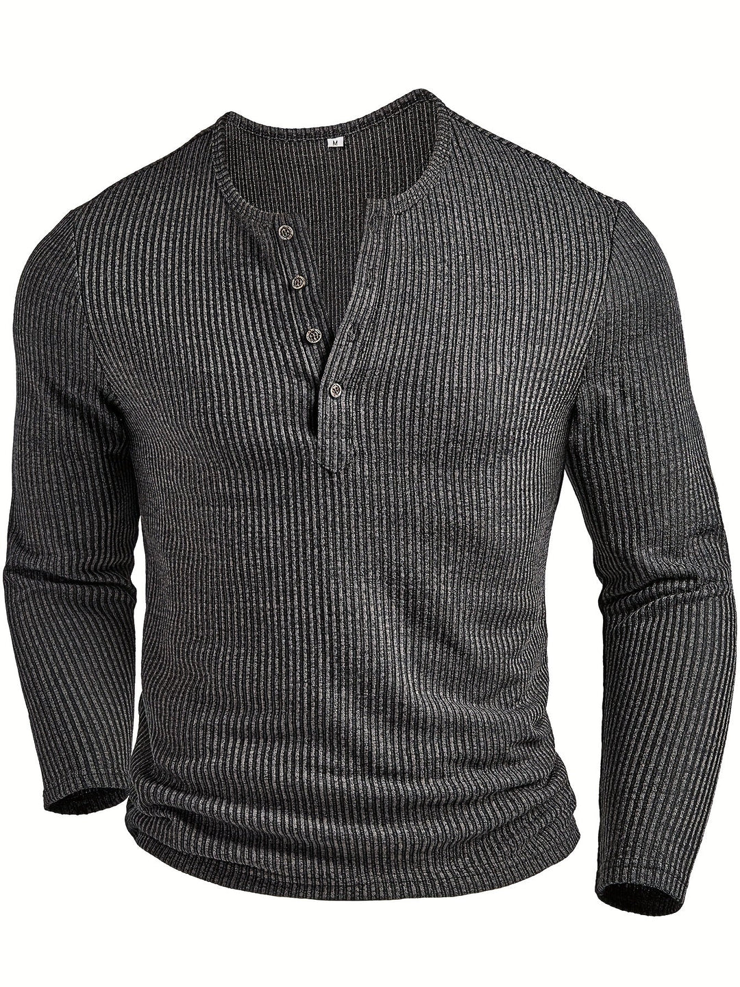 Fabián | Polera henley acanalada
