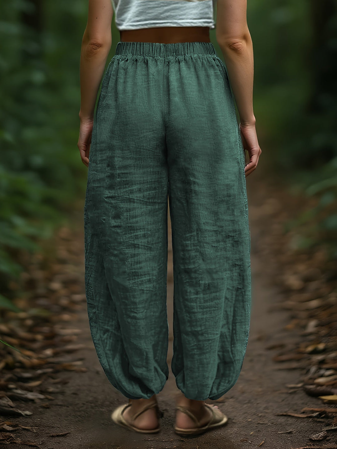 Alfonsina | Pantalón globo con cordón ajustable