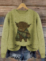 Kiara | Sweater cuello redondo holgado