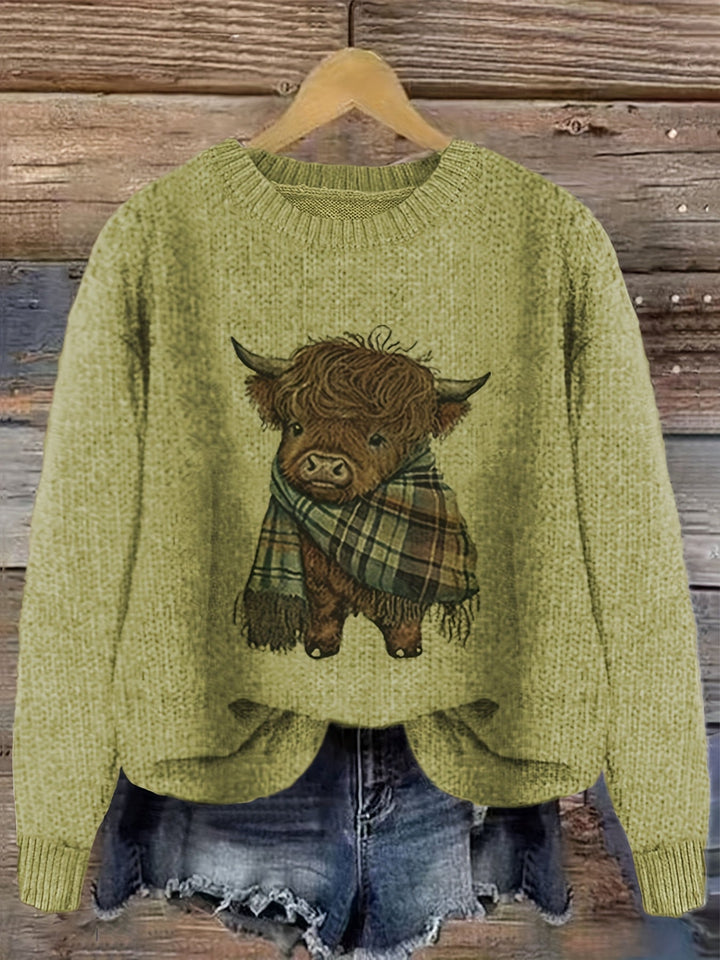Kiara | Sweater cuello redondo holgado