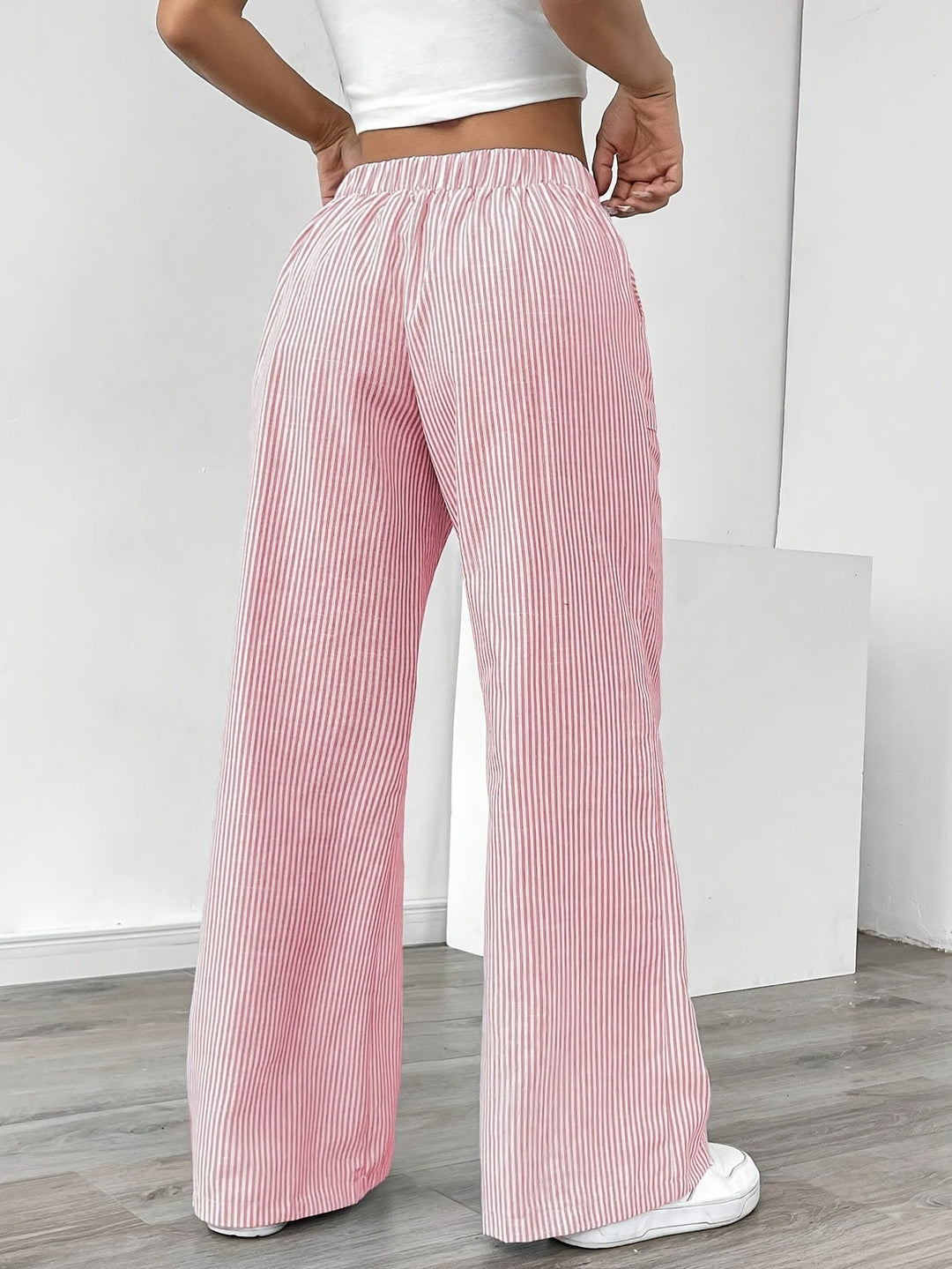 Emma | Pantalón de pierna ancha a rayas