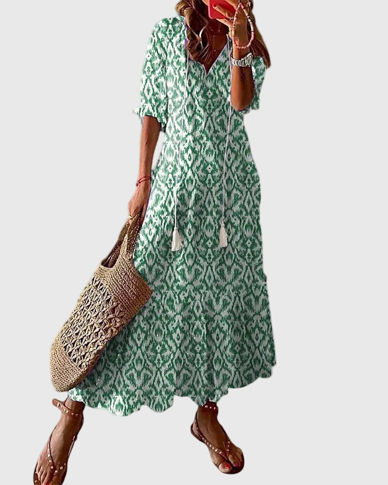 Constanza | Vestido largo boho de verano