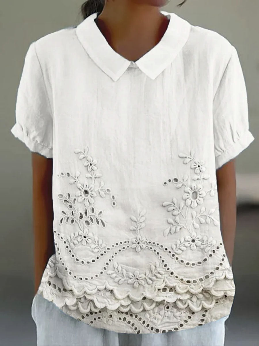 Marcia Andrea | Blusa bordada floral