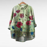 Palmenia | Blusa artística con cuello camisero