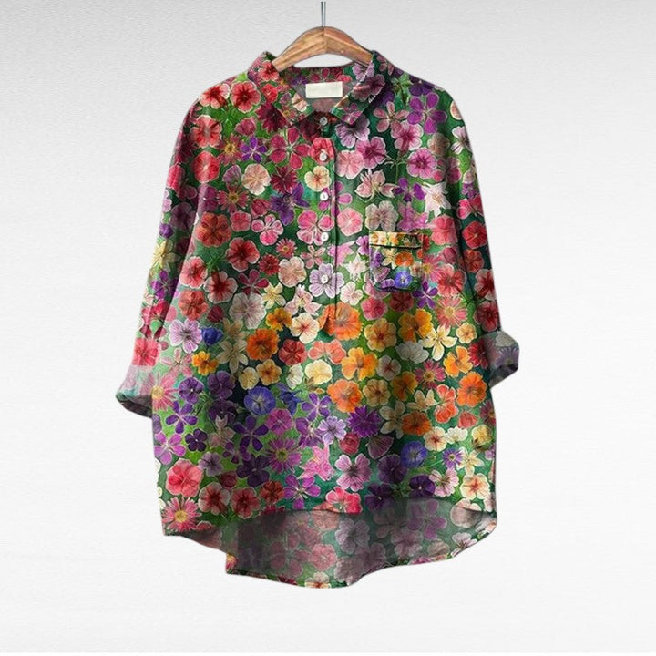 Ester | Blusa manga larga multicolor