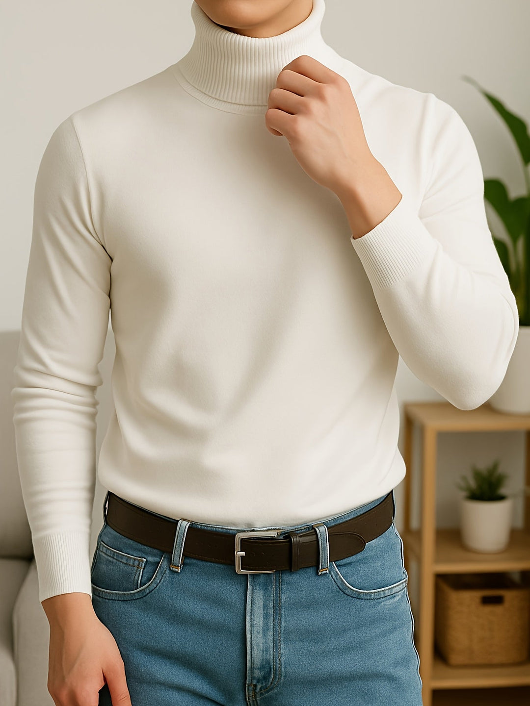 Agustín | Sweater cuello alto de hombre