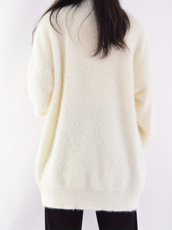María Alejandra | Cardigan suave de tejido peludito