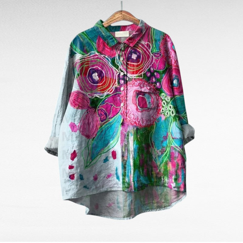 Ester | Blusa manga larga multicolor