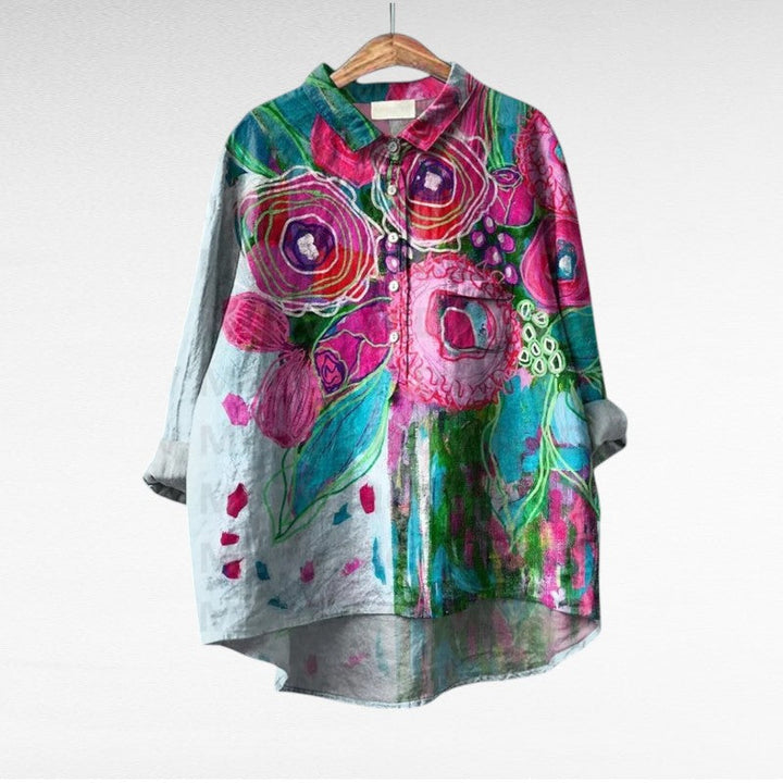 Ester | Blusa manga larga multicolor