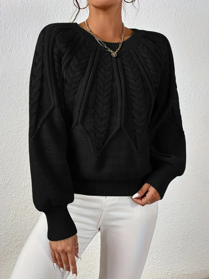 Sarita | Sweater de punto trenzado holgado