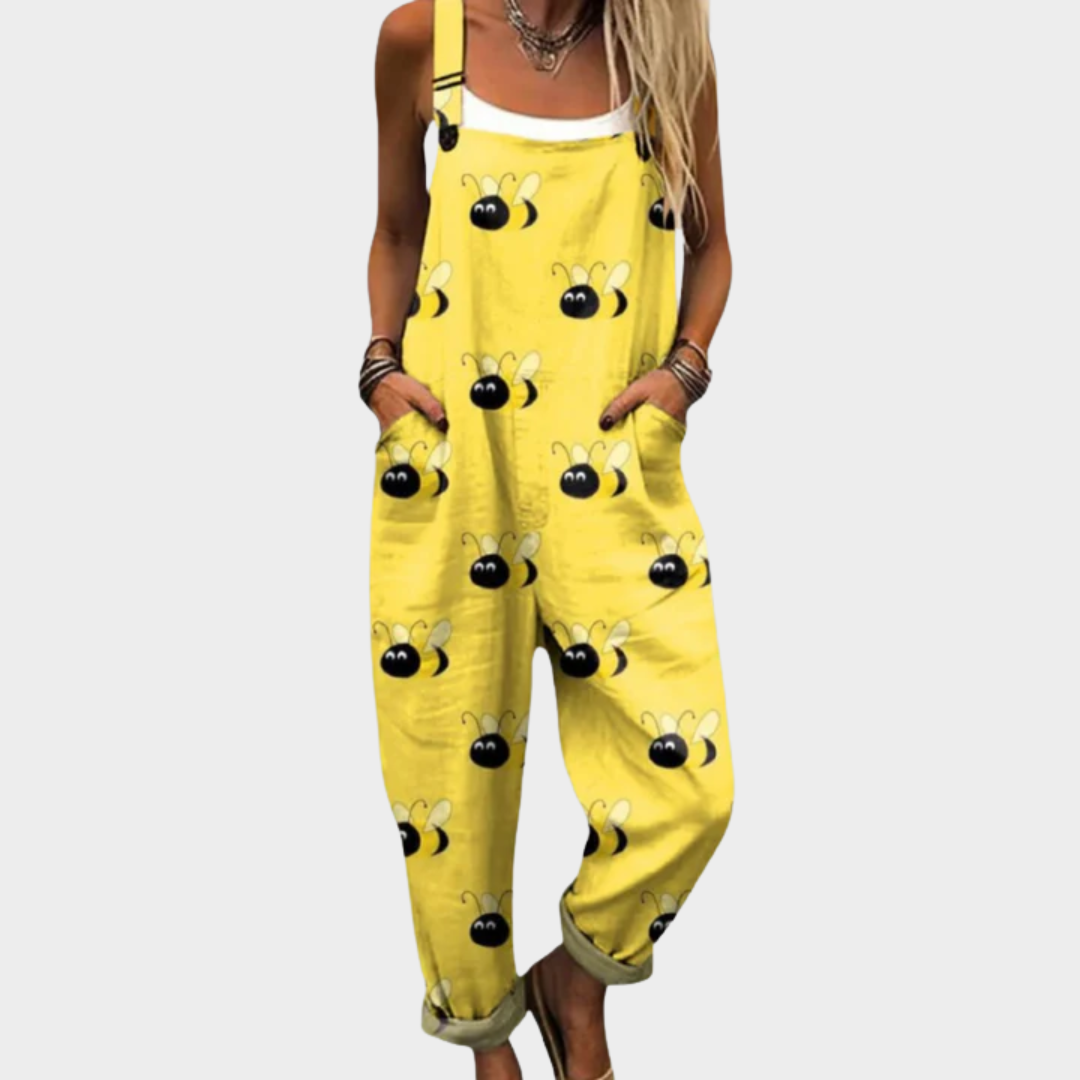 Maitén | Jumpsuit con estampado de abejas