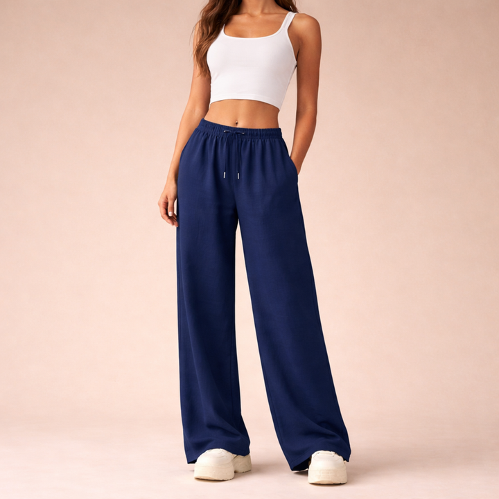 Claudina | Pantalones jogger de pierna ancha